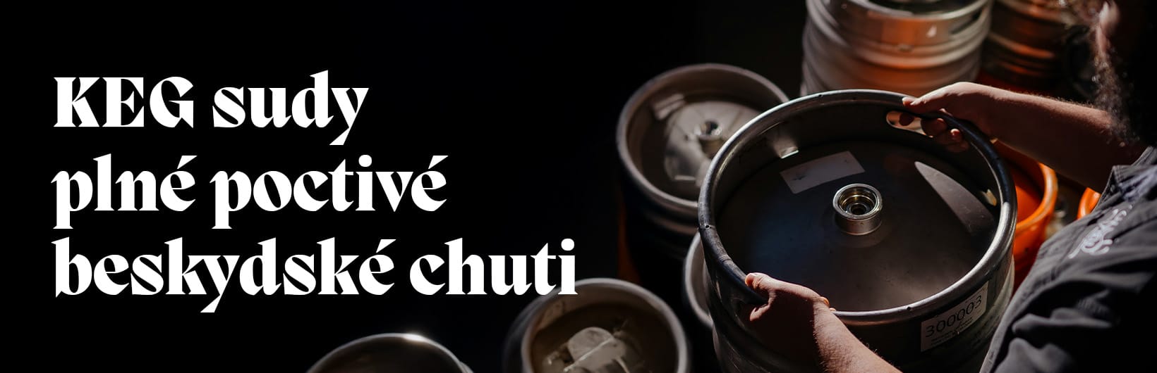 KEG sudy s poctivým pivem z Beskyd